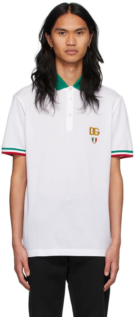 polo dolce gabbana white crown|farfetch dolce and gabbana polo.